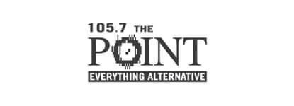 105.7 The Point Everything Alternative logo